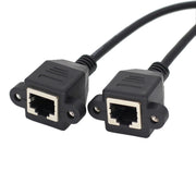 Cavo di prolunga LAN RJ45 femmina-femmina con chiusura a vite, 30cm, 60cm, 1m, 2m