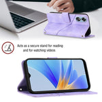 Custodia per telefono in pelle goffrata effetto pelle, For OPPO A17, For OPPO A54 5G / A74 5G / A93 5G, For OPPO A55 5G / A54 4G / Realme V11 5G, For OPPO A55s 5G