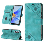 Custodia per telefono in pelle goffrata effetto pelle, For OPPO A17, For OPPO A54 5G / A74 5G / A93 5G, For OPPO A55 5G / A54 4G / Realme V11 5G, For OPPO A55s 5G