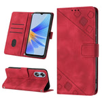 Custodia per telefono in pelle goffrata effetto pelle, For OPPO A17, For OPPO A54 5G / A74 5G / A93 5G, For OPPO A55 5G / A54 4G / Realme V11 5G, For OPPO A55s 5G