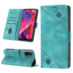 Custodia per telefono in pelle goffrata effetto pelle, For OPPO A17, For OPPO A54 5G / A74 5G / A93 5G, For OPPO A55 5G / A54 4G / Realme V11 5G, For OPPO A55s 5G