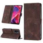 Custodia per telefono in pelle goffrata effetto pelle, For OPPO A17, For OPPO A54 5G / A74 5G / A93 5G, For OPPO A55 5G / A54 4G / Realme V11 5G, For OPPO A55s 5G