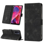Custodia per telefono in pelle goffrata effetto pelle, For OPPO A17, For OPPO A54 5G / A74 5G / A93 5G, For OPPO A55 5G / A54 4G / Realme V11 5G, For OPPO A55s 5G