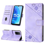 Custodia per telefono in pelle goffrata effetto pelle, For OPPO A17, For OPPO A54 5G / A74 5G / A93 5G, For OPPO A55 5G / A54 4G / Realme V11 5G, For OPPO A55s 5G