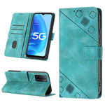 Custodia per telefono in pelle goffrata effetto pelle, For OPPO A17, For OPPO A54 5G / A74 5G / A93 5G, For OPPO A55 5G / A54 4G / Realme V11 5G, For OPPO A55s 5G