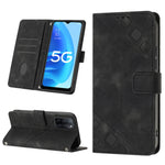 Custodia per telefono in pelle goffrata effetto pelle, For OPPO A17, For OPPO A54 5G / A74 5G / A93 5G, For OPPO A55 5G / A54 4G / Realme V11 5G, For OPPO A55s 5G