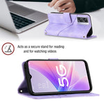 Custodia per telefono in pelle goffrata effetto pelle, For OPPO A57 5G 2022 / 4G, For OPPO K10 5G, For OPPO K10 Pro 5G, For OPPO Reno7 4G / F21 Pro