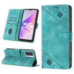Custodia per telefono in pelle goffrata effetto pelle, For OPPO A57 5G 2022 / 4G, For OPPO K10 5G, For OPPO K10 Pro 5G, For OPPO Reno7 4G / F21 Pro