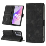 Custodia per telefono in pelle goffrata effetto pelle, For OPPO A57 5G 2022 / 4G, For OPPO K10 5G, For OPPO K10 Pro 5G, For OPPO Reno7 4G / F21 Pro