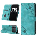 Custodia per telefono in pelle goffrata effetto pelle, For OPPO A57 5G 2022 / 4G, For OPPO K10 5G, For OPPO K10 Pro 5G, For OPPO Reno7 4G / F21 Pro