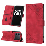 Custodia per telefono in pelle goffrata effetto pelle, For OPPO A57 5G 2022 / 4G, For OPPO K10 5G, For OPPO K10 Pro 5G, For OPPO Reno7 4G / F21 Pro