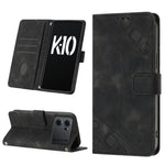 Custodia per telefono in pelle goffrata effetto pelle, For OPPO A57 5G 2022 / 4G, For OPPO K10 5G, For OPPO K10 Pro 5G, For OPPO Reno7 4G / F21 Pro