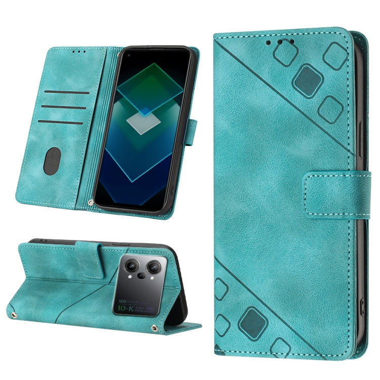 Custodia per telefono in pelle goffrata effetto pelle, For OPPO A57 5G 2022 / 4G, For OPPO K10 5G, For OPPO K10 Pro 5G, For OPPO Reno7 4G / F21 Pro