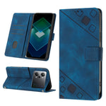 Custodia per telefono in pelle goffrata effetto pelle, For OPPO A57 5G 2022 / 4G, For OPPO K10 5G, For OPPO K10 Pro 5G, For OPPO Reno7 4G / F21 Pro