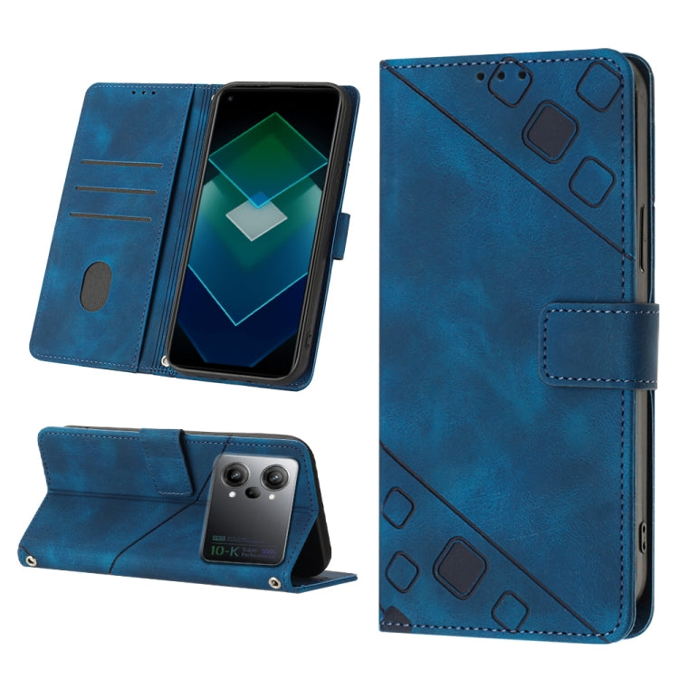 Custodia per telefono in pelle goffrata effetto pelle, For OPPO A57 5G 2022 / 4G, For OPPO K10 5G, For OPPO K10 Pro 5G, For OPPO Reno7 4G / F21 Pro