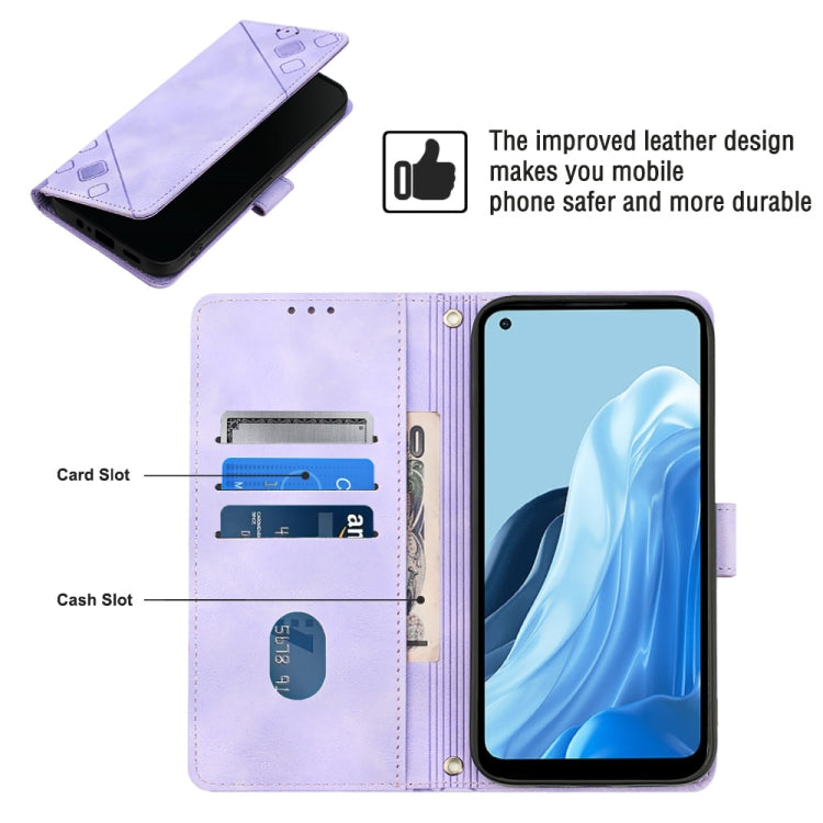 Custodia per telefono in pelle goffrata effetto pelle, For OPPO Reno7 5G Foreign / Find X5 Lite, For OPPO Reno8 5G, For OPPO Reno8 Pro 5G