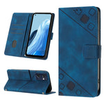 Custodia per telefono in pelle goffrata effetto pelle, For OPPO Reno7 5G Foreign / Find X5 Lite, For OPPO Reno8 5G, For OPPO Reno8 Pro 5G