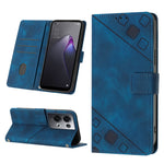 Custodia per telefono in pelle goffrata effetto pelle, For OPPO Reno7 5G Foreign / Find X5 Lite, For OPPO Reno8 5G, For OPPO Reno8 Pro 5G