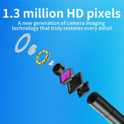 AN112 Videoscopio industriale IP68 8LEDS 8mm per 8 pin, 1m Flexible Line, 2m Flexible Line, 3.5m Flexible Line, 5m Flexible Line, 10m Flexible Line, 1m Hard Line, 2m Hard Line, 3.5m Hard Line, 5m Hard Line, 10m Hard Line