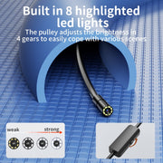 AN112 Videoscopio industriale IP68 8LEDS 8mm per 8 pin, 1m Flexible Line, 2m Flexible Line, 3.5m Flexible Line, 5m Flexible Line, 10m Flexible Line, 1m Hard Line, 2m Hard Line, 3.5m Hard Line, 5m Hard Line, 10m Hard Line