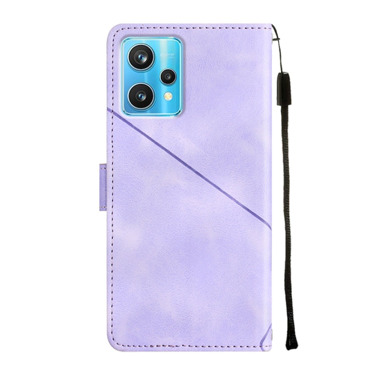Custodia per telefono in pelle goffrata effetto pelle, For Realme 9 Pro 5G / OnePlus Nord CE 2 Lite 5G, For Realme 9 Pro+ 5G / 9 4G, For Realme 9i / OPPO A36 / A76, For Realme C12 / C15 / C25 / C25s