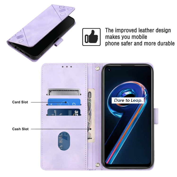 Custodia per telefono in pelle goffrata effetto pelle, For Realme 9 Pro 5G / OnePlus Nord CE 2 Lite 5G, For Realme 9 Pro+ 5G / 9 4G, For Realme 9i / OPPO A36 / A76, For Realme C12 / C15 / C25 / C25s