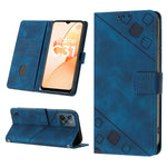 Custodia per telefono in pelle goffrata effetto pelle, For Realme C31 4G, For Realme C35, For Realme GT Neo3, For OnePlus Nord N20 5G / OPPO Reno7 Z 5G