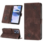 Custodia per telefono in pelle goffrata effetto pelle, For Realme C31 4G, For Realme C35, For Realme GT Neo3, For OnePlus Nord N20 5G / OPPO Reno7 Z 5G