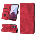 Custodia per telefono in pelle goffrata effetto pelle, For Realme C31 4G, For Realme C35, For Realme GT Neo3, For OnePlus Nord N20 5G / OPPO Reno7 Z 5G