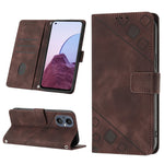 Custodia per telefono in pelle goffrata effetto pelle, For Realme C31 4G, For Realme C35, For Realme GT Neo3, For OnePlus Nord N20 5G / OPPO Reno7 Z 5G
