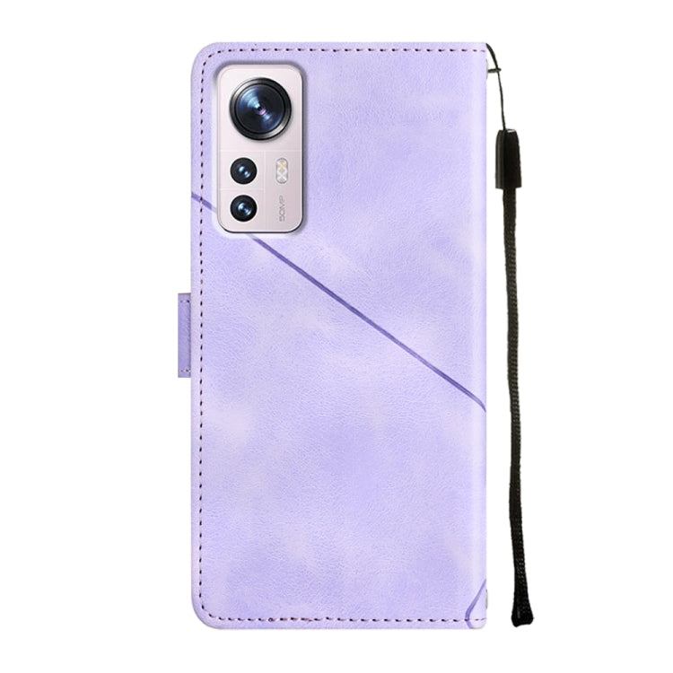 Custodia per telefono in pelle goffrata effetto pelle, For Xiaomi 12, For Xiaomi 12 Lite, For Xiaomi 12 Pro, For Xiaomi 12 Ultra / 12S Ultra