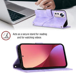 Custodia per telefono in pelle goffrata effetto pelle, For Xiaomi 12, For Xiaomi 12 Lite, For Xiaomi 12 Pro, For Xiaomi 12 Ultra / 12S Ultra