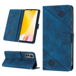 Custodia per telefono in pelle goffrata effetto pelle, For Xiaomi 12, For Xiaomi 12 Lite, For Xiaomi 12 Pro, For Xiaomi 12 Ultra / 12S Ultra