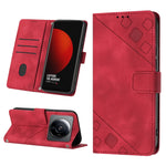 Custodia per telefono in pelle goffrata effetto pelle, For Xiaomi 12, For Xiaomi 12 Lite, For Xiaomi 12 Pro, For Xiaomi 12 Ultra / 12S Ultra