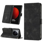Custodia per telefono in pelle goffrata effetto pelle, For Xiaomi 12, For Xiaomi 12 Lite, For Xiaomi 12 Pro, For Xiaomi 12 Ultra / 12S Ultra