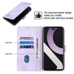 Custodia per telefono in pelle goffrata effetto pelle, For Xiaomi Civi 2, For Xiaomi Poco C40, For Xiaomi Poco M4 5G / M5 4G, For Xiaomi Poco M4 Pro 4G