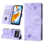 Custodia per telefono in pelle goffrata effetto pelle, For Xiaomi Civi 2, For Xiaomi Poco C40, For Xiaomi Poco M4 5G / M5 4G, For Xiaomi Poco M4 Pro 4G