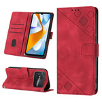 Custodia per telefono in pelle goffrata effetto pelle, For Xiaomi Civi 2, For Xiaomi Poco C40, For Xiaomi Poco M4 5G / M5 4G, For Xiaomi Poco M4 Pro 4G