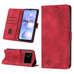 Custodia per telefono in pelle goffrata effetto pelle, For Xiaomi Civi 2, For Xiaomi Poco C40, For Xiaomi Poco M4 5G / M5 4G, For Xiaomi Poco M4 Pro 4G