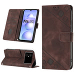 Custodia per telefono in pelle goffrata effetto pelle, For Xiaomi Civi 2, For Xiaomi Poco C40, For Xiaomi Poco M4 5G / M5 4G, For Xiaomi Poco M4 Pro 4G