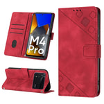 Custodia per telefono in pelle goffrata effetto pelle, For Xiaomi Civi 2, For Xiaomi Poco C40, For Xiaomi Poco M4 5G / M5 4G, For Xiaomi Poco M4 Pro 4G