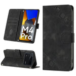 Custodia per telefono in pelle goffrata effetto pelle, For Xiaomi Civi 2, For Xiaomi Poco C40, For Xiaomi Poco M4 5G / M5 4G, For Xiaomi Poco M4 Pro 4G