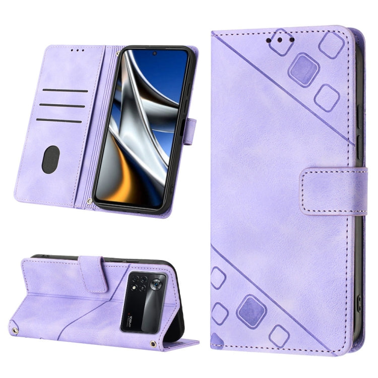 Custodia per telefono in pelle goffrata effetto pelle, For Xiaomi Poco X4 Pro 5G, For Xiaomi Redmi 10 2022 / Note 11 4G, For Xiaomi Redmi 10 Prime+ 5G, For Xiaomi Redmi 10A