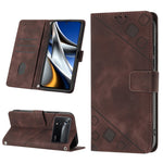 Custodia per telefono in pelle goffrata effetto pelle, For Xiaomi Poco X4 Pro 5G, For Xiaomi Redmi 10 2022 / Note 11 4G, For Xiaomi Redmi 10 Prime+ 5G, For Xiaomi Redmi 10A