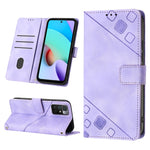 Custodia per telefono in pelle goffrata effetto pelle, For Xiaomi Poco X4 Pro 5G, For Xiaomi Redmi 10 2022 / Note 11 4G, For Xiaomi Redmi 10 Prime+ 5G, For Xiaomi Redmi 10A