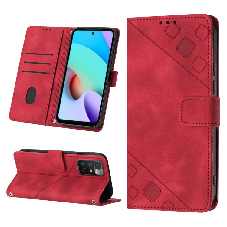 Custodia per telefono in pelle goffrata effetto pelle, For Xiaomi Poco X4 Pro 5G, For Xiaomi Redmi 10 2022 / Note 11 4G, For Xiaomi Redmi 10 Prime+ 5G, For Xiaomi Redmi 10A