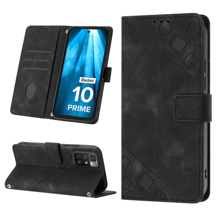 Custodia per telefono in pelle goffrata effetto pelle, For Xiaomi Poco X4 Pro 5G, For Xiaomi Redmi 10 2022 / Note 11 4G, For Xiaomi Redmi 10 Prime+ 5G, For Xiaomi Redmi 10A