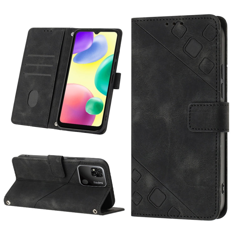 Custodia per telefono in pelle goffrata effetto pelle, For Xiaomi Poco X4 Pro 5G, For Xiaomi Redmi 10 2022 / Note 11 4G, For Xiaomi Redmi 10 Prime+ 5G, For Xiaomi Redmi 10A