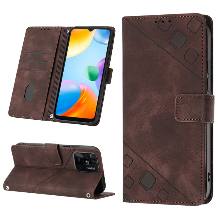 Custodia per telefono in pelle goffrata effetto pelle, For Xiaomi Redmi 10C 4G, For Xiaomi Redmi A1, For Xiaomi Redmi K50 Pro / K50, For Xiaomi 12T / 12T Pro / Redmi K50 Ultra
