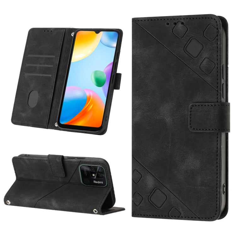 Custodia per telefono in pelle goffrata effetto pelle, For Xiaomi Redmi 10C 4G, For Xiaomi Redmi A1, For Xiaomi Redmi K50 Pro / K50, For Xiaomi 12T / 12T Pro / Redmi K50 Ultra